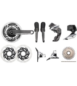 SRAM Red Etap AXS HRD FM 2x12-Speed 33-46 6-Bolt Disc Brake Groupset SRAM Red Etap AXS HRD FM 2x12-Speed 33-46 6-Bolt Disc Brake Groupset