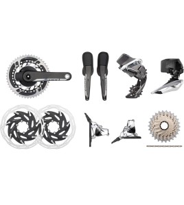 SRAM Red Etap AXS HRD FM 2x12-Speed 35-48 6-Bolt Disc Power Meter Groupset SRAM Red Etap AXS HRD FM 2x12-Speed 35-48 6-Bolt Disc Power Meter Groupset