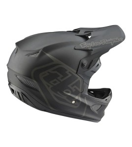 Troy Lee Designs D3 Fiberlite Helmet Mono Black