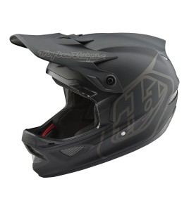 Troy Lee Designs D3 Fiberlite Helmet Mono Black