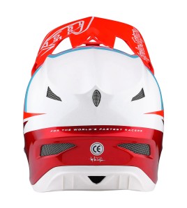 Troy Lee Designs D3 Fiberlite Helmet Slant Red