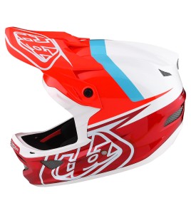 Troy Lee Designs D3 Fiberlite Helmet Slant Red