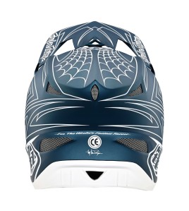 Troy Lee Designs D3 Fiberlite Helmet Spiderstripe Blue Troy Lee Designs D3 Fiberlite Helmet Spiderstripe Blue