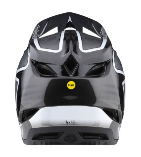 Troy Lee Designs D4 Carbon Helmet W/Mips Lines Black / Gray Troy Lee Designs D4 Carbon Helmet W/Mips Lines Black / Gray