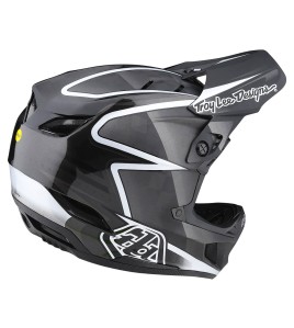 Troy Lee Designs D4 Carbon Helmet W/Mips Lines Black / Gray Troy Lee Designs D4 Carbon Helmet W/Mips Lines Black / Gray