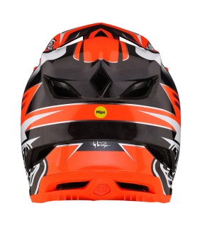 Troy Lee Designs D4 Carbon Helmet W/Mips Saber Red