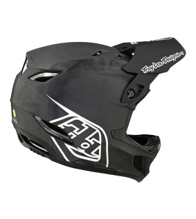 Troy Lee Designs D4 Carbon Helmet W/Mips Stealth Black / Silver