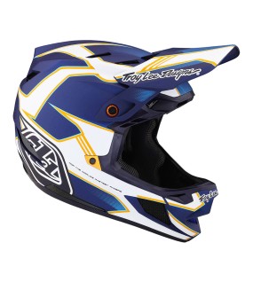 Troy Lee Designs D4 Composite Helmet W/Mips Matrix Blue