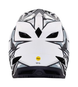 Troy Lee Designs D4 Composite Helmet W/Mips Matrix Camo White