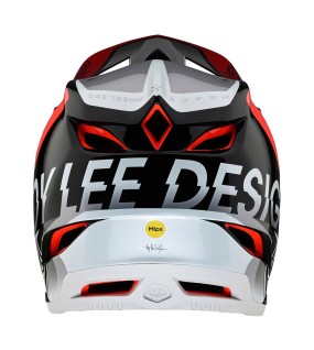 Troy Lee Designs D4 Composite Helmet W/Mips Qualifier Silver / Red