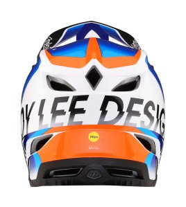 Troy Lee Designs D4 Composite Helmet W/Mips Qualifier White / Blue
