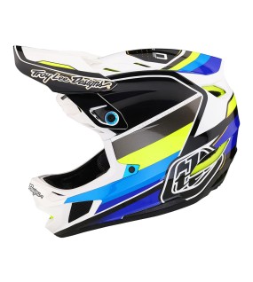 Troy Lee Designs D4 Composite Helmet W/Mips Reverb White / Blue