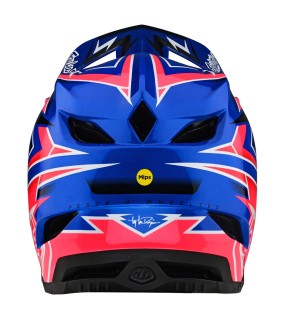 Troy Lee Designs D4 Composite Helmet W/Mips Volt Blue