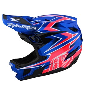 Troy Lee Designs D4 Composite Helmet W/Mips Volt Blue
