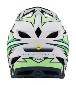 Troy Lee Designs D4 Composite Helmet W/Mips Volt White Troy Lee Designs D4 Composite Helmet W/Mips Volt White