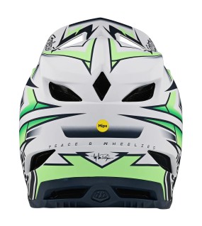 Troy Lee Designs D4 Composite Helmet W/Mips Volt White