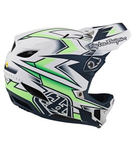 Troy Lee Designs D4 Composite Helmet W/Mips Volt White Troy Lee Designs D4 Composite Helmet W/Mips Volt White