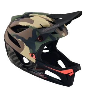 Troy Lee Designs Stage Helmet W/Mips Signature Camo Army Green