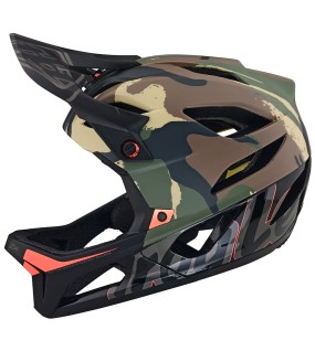 Troy Lee Designs Stage Helmet W/Mips Signature Camo Army Green